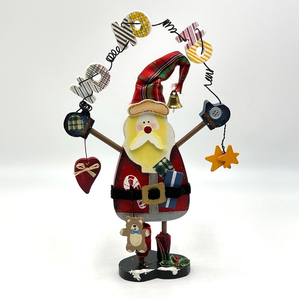 HO HO HO Christmas Santa Holiday Decor Decoration Farmhouse Country Rustic Artsy